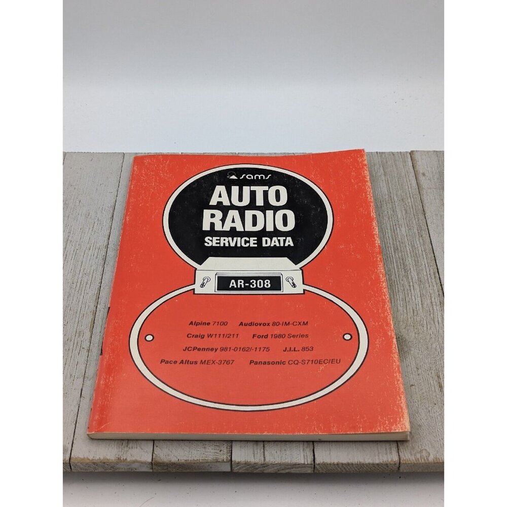 Original Sams Auto Radio Service Data Book AR-308
